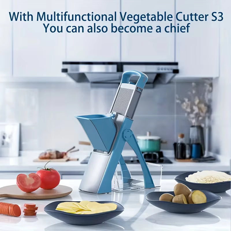 Multifunctional Safe Vegetable Cutter & Slicer (S3 Model)